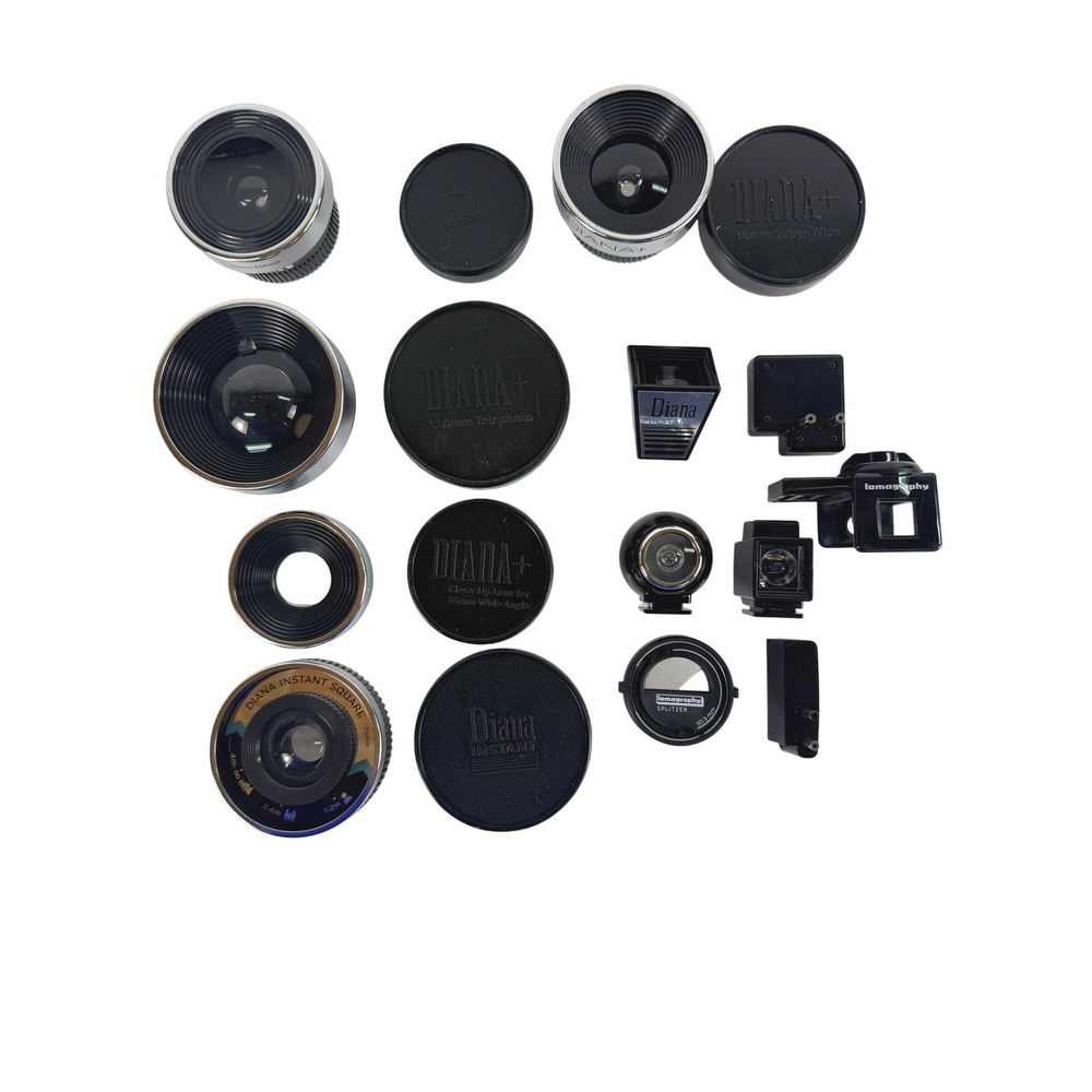 Lomography Diana F+ Instant Square Lens Viewfinder Accessory Lot 20mm 110mm